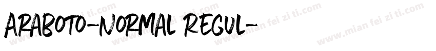Araboto-Normal Regul字体转换